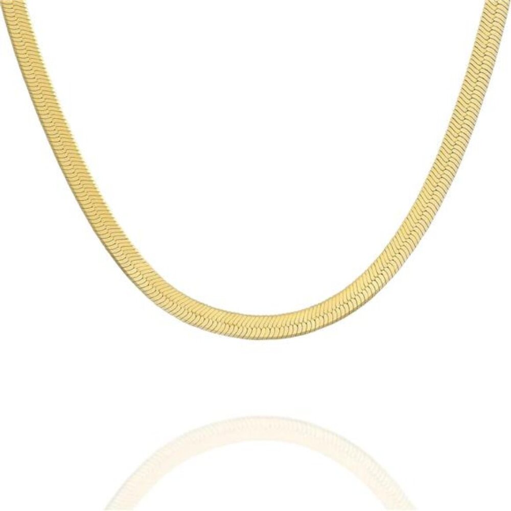 22K Gold Plated Chain Necklace For Women | Italian Solid 925 Sterling